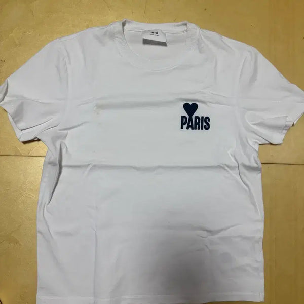 [BUNJANG] AMI Paris Short Sleeve T-Shirt White XL / 아미 파리 반팔 티셔츠 화이트 XL