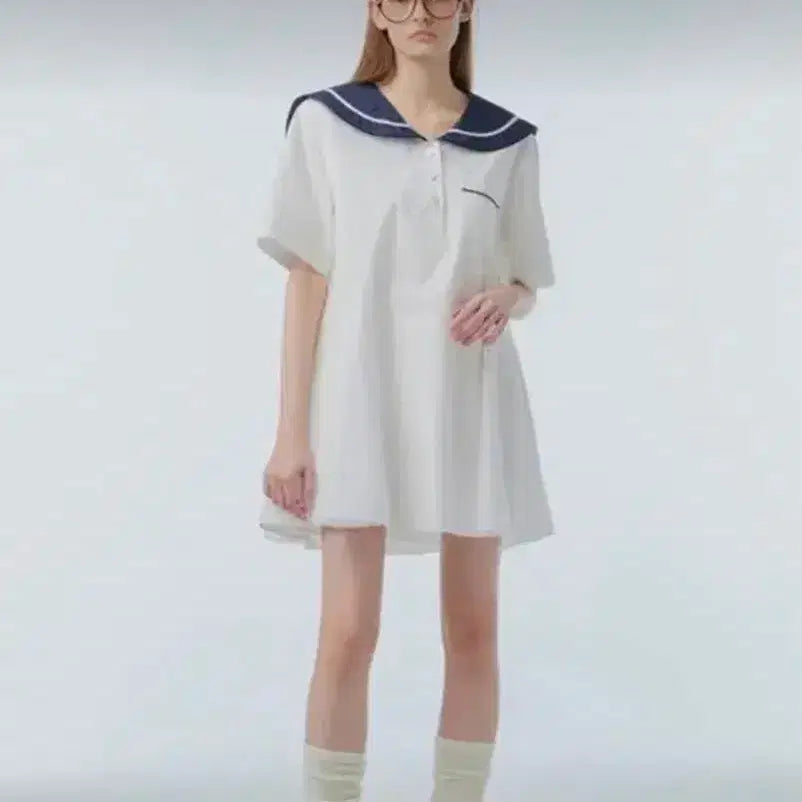 [BUNJANG] INSTANTFUNK Sailor Mini Collar Dress / INSTANTFUNK 인스턴트펑크 세일러 미니 카라 원피스