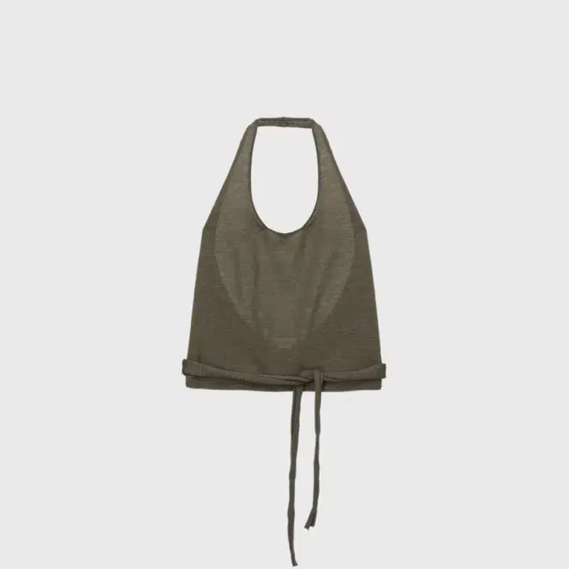 [BUNJANG] Monoha Wool Halterneck Sleeveless Top / 모노하(monoha) 울 홀터넥