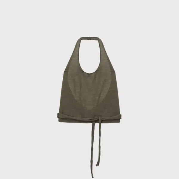 [BUNJANG] Monoha Wool Halterneck Sleeveless Top / 모노하(monoha) 울 홀터넥