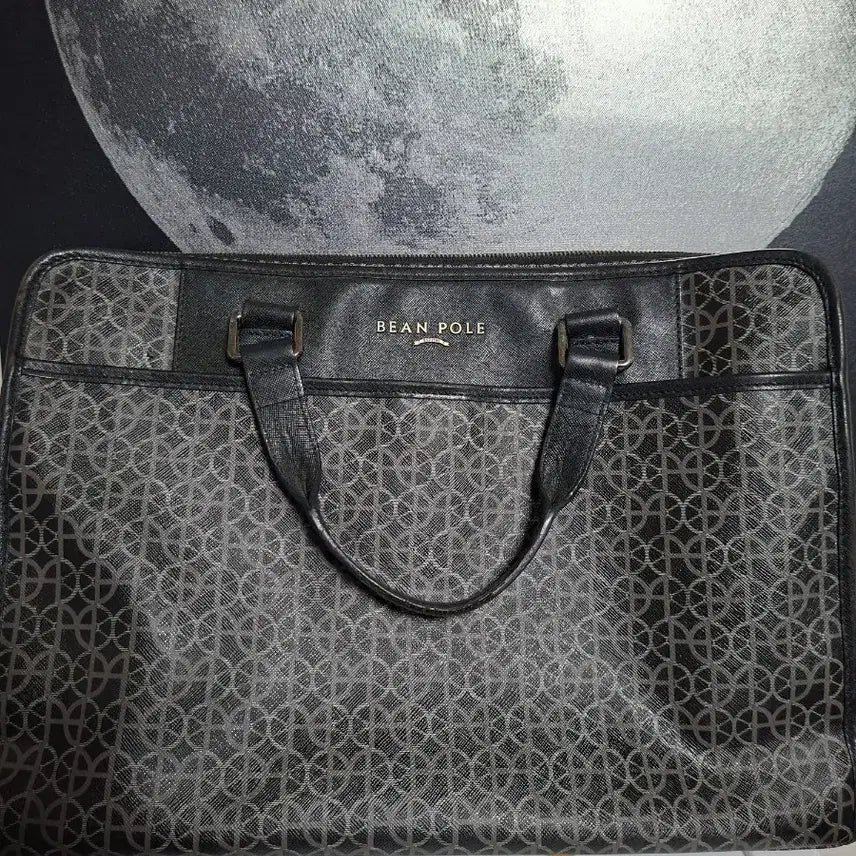 [BUNJANG] BEAN POLE Monogram PVC Briefcase 2-Way Crossbody Bag / [BEANPOLE] 빈폴 모노그램 PVC 서류가방 브리프케이스
