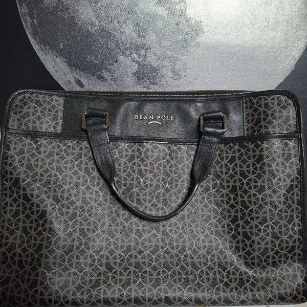 [BUNJANG] BEAN POLE Monogram PVC Briefcase 2-Way Crossbody Bag / [BEANPOLE] 빈폴 모노그램 PVC 서류가방 브리프케이스