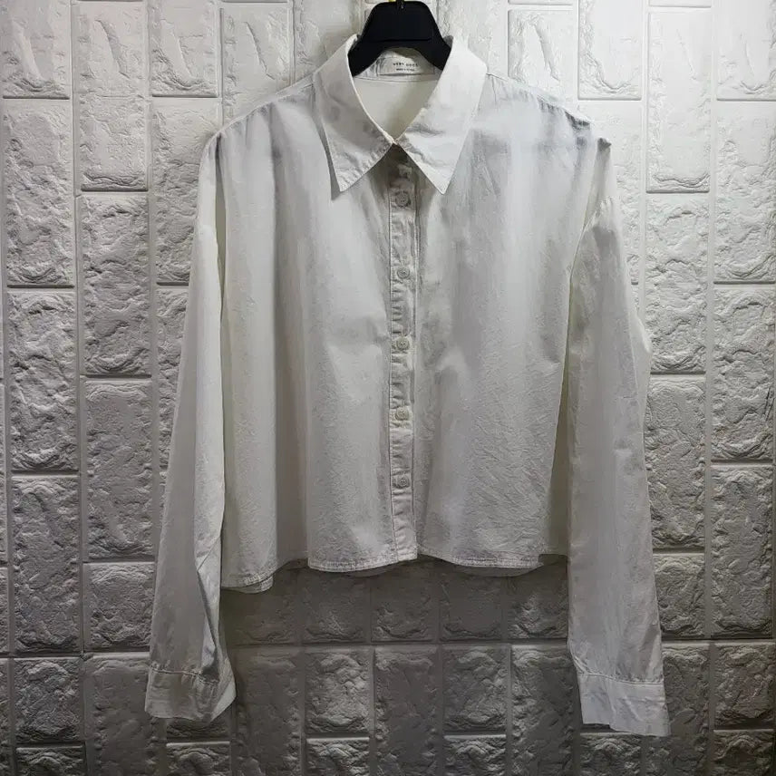 [BUNJANG] White Cropped Shirt / very good 화이트 크롭 셔츠