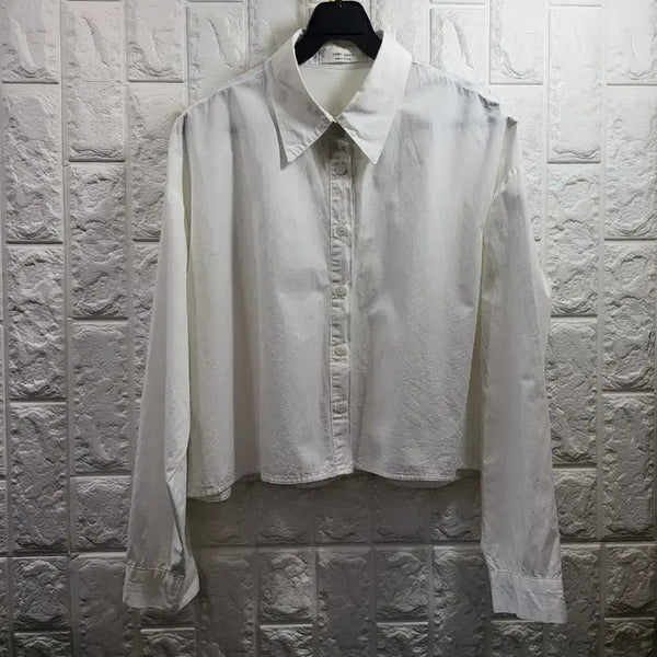 [BUNJANG] White Cropped Shirt / very good 화이트 크롭 셔츠