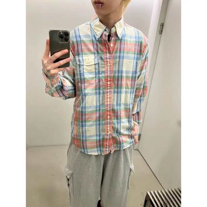 [BUNJANG] Tommy Hilfiger Check Shirt / 타미힐피거 체크 셔츠 r4475