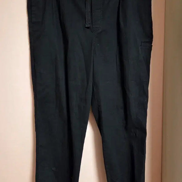 [BUNJANG] Kodak Black Cargo Pants with Waist String / 코닥 블랙 카고팬츠 허리 스트링 포함