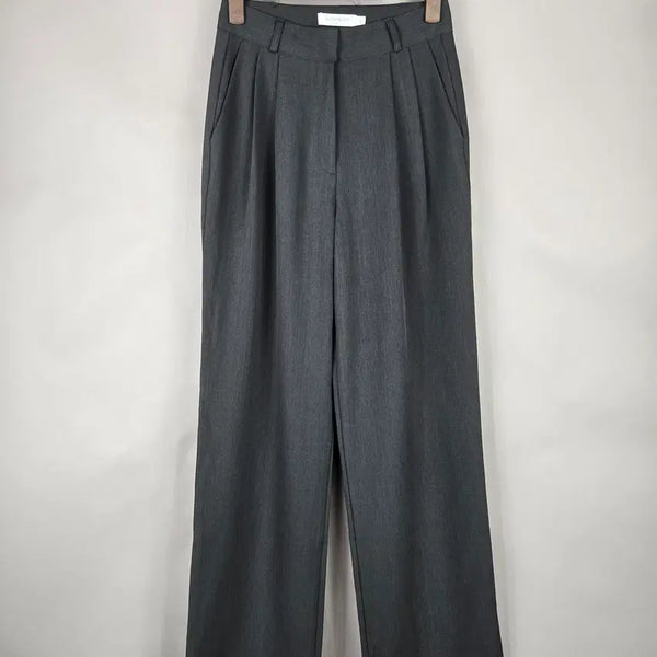 [BUNJANG] Slowmood Women's Spandex High-Waisted Wide Slacks Pants / [무료배송]슬로우무드 S 여성 스판 하이웨이스트 와이드 슬랙스 바지