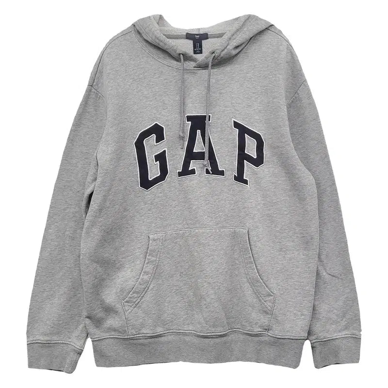 [BUNJANG] Gap Light Grey Cotton Logo Printing Hoodie M / 갭 라이트그레이 코튼 로고 프린팅 후드티 M