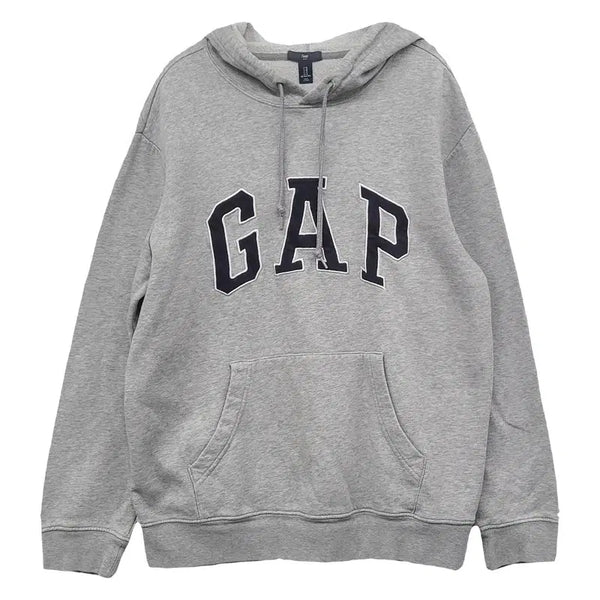 [BUNJANG] Gap Light Grey Cotton Logo Printing Hoodie M / 갭 라이트그레이 코튼 로고 프린팅 후드티 M
