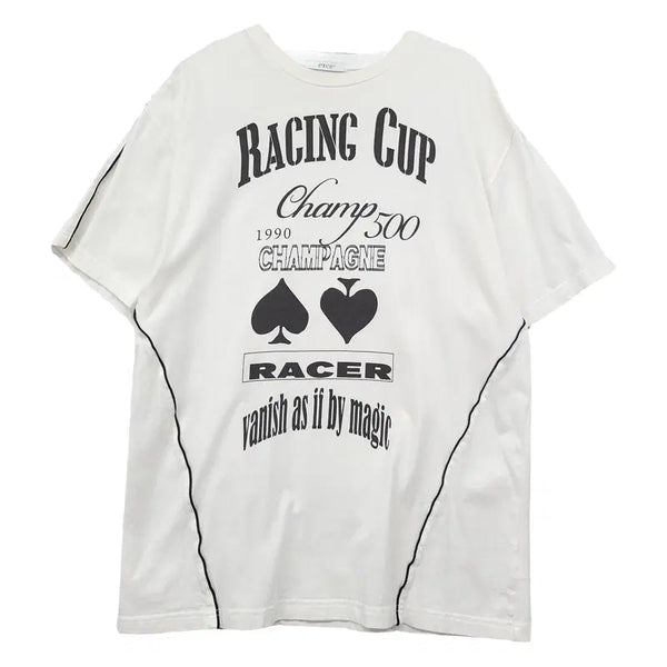 [BUNJANG] ETC E Printing White T-shirt XL / 이티씨이 프린팅 화이트 반팔티 XL