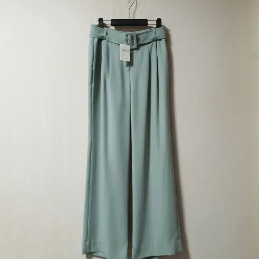[BUNJANG] OJO DEL PI Belted Pintuck Wide Slacks Pants Size 2 (New) / 오조델피 벨티드 핀턱 와이드 슬랙스 팬츠 2사이즈 새상품