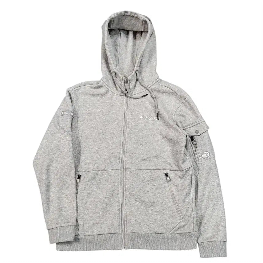 [BUNJANG] Discovery Expedition Gray Hooded Zip-Up Jacket Size 95 / 디스커버리 익스페디션 후드 집업 그레이