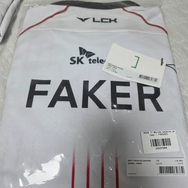 [BUNJANG] T1 2024 Worlds Faker Marked Jersey L Size / [L] T1 2024 월즈 4성 저지 페이커 마킹