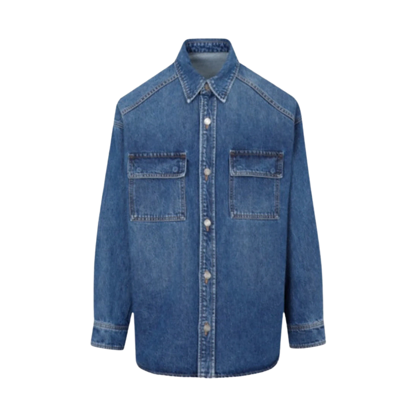 [BUNJANG] Juun.J Outer Denim Shirt Blue Cotton 100% / Juun.J 준지 아우터형 데님 셔츠