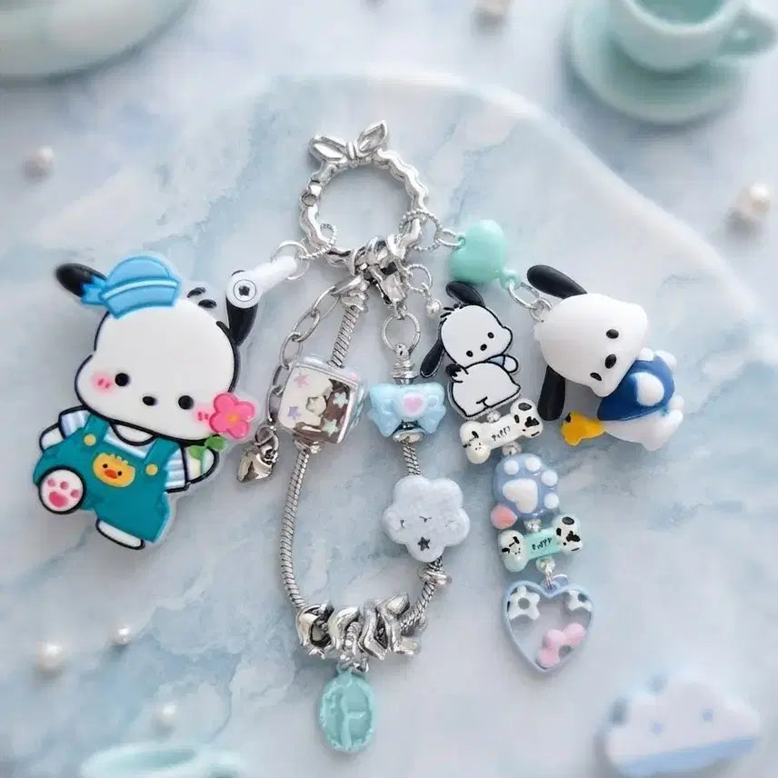 [BUNJANG] Sanrio Pochacco Keyring Set / 산리오 포차코 키링 세트