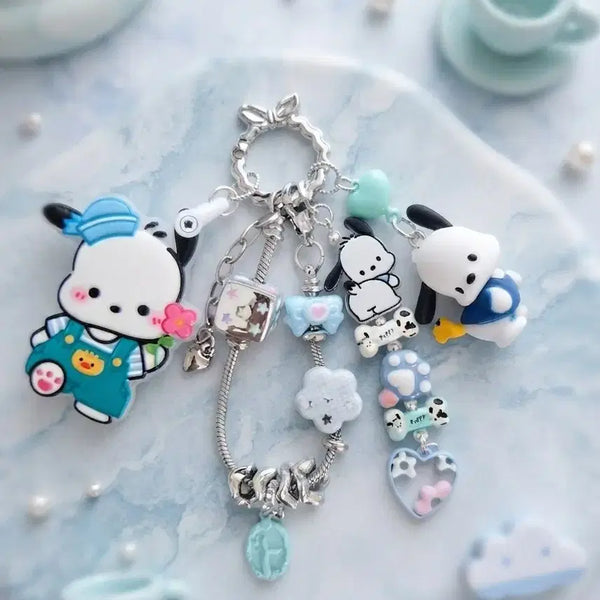 [BUNJANG] Sanrio Pochacco Keyring Set / 산리오 포차코 키링 세트