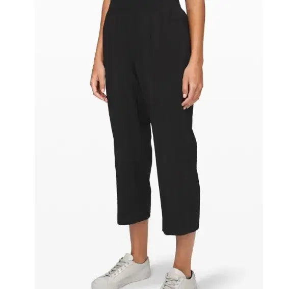[BUNJANG] Lululemon Black High-Waisted Banded Pants - Size 2 / 룰루레몬 허리 밴딩 팬츠  2사이즈 정품