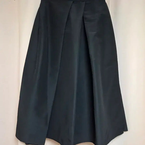 [BUNJANG] A-Line Long Skirt (Black, Prada Fabric) / A라인 / 롱스커트 / 새상품