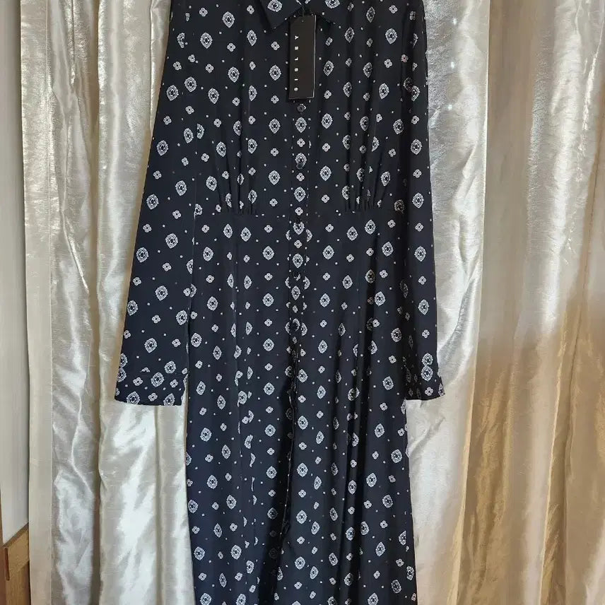 [BUNJANG] SISLEY Patterned Long Dress / SISLEY 패턴 롱 원피스