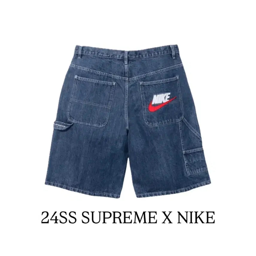 [BUNJANG] Supreme x Nike 24SS Denim Shorts Indigo / 24SS 슈프림 나이키 데님 쇼츠 인디고