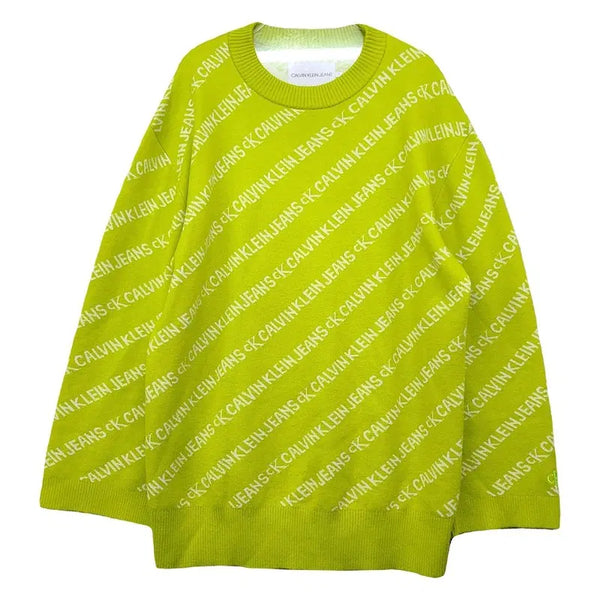 [BUNJANG] Calvin Klein Light Green Sweatshirt Size S / 캘빈클라인 라이트 그린 맨투맨 S