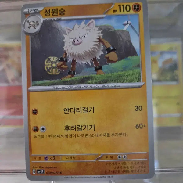 [BUNJANG] Pokemon Card Sunflora 039/071 / 포켓몬 카드 성원숭 039/071