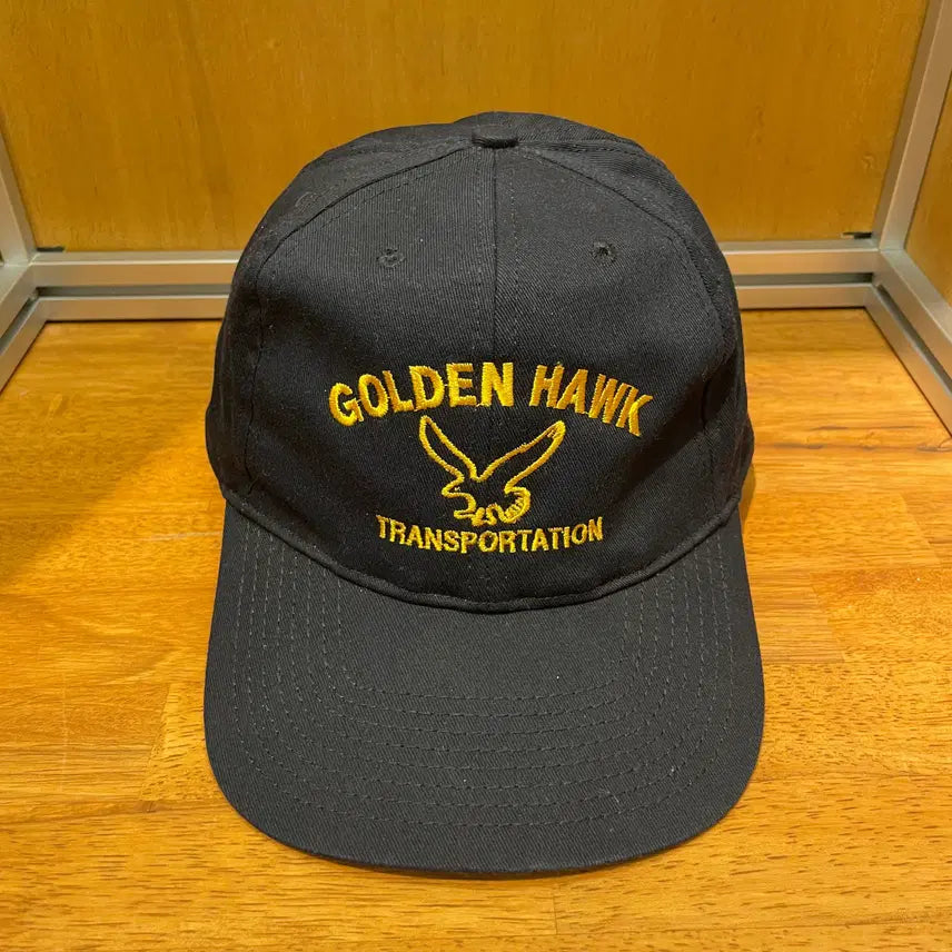 [BUNJANG] GOLDEN HAWK Eagle Logo Cotton Vintage Cap (Black) / GOLDEN HAWK Eagle Logo Cap(BLACK)