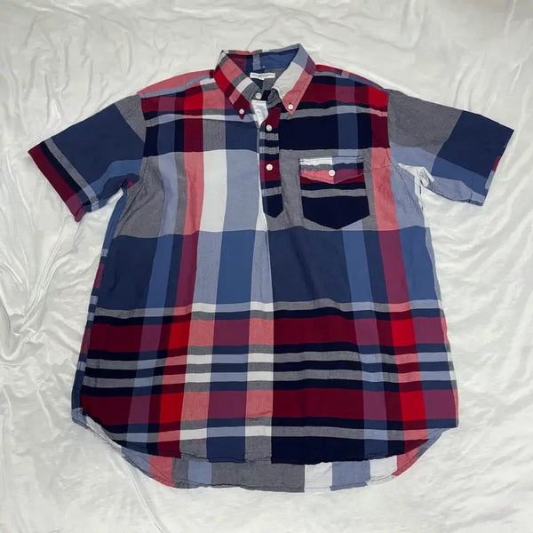 [BUNJANG] Engineered Garments Popover Short Sleeve Shirt / 엔지니어드 가먼츠 팝오버 반팔 셔츠