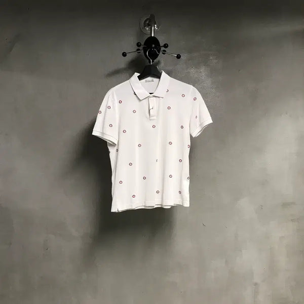 [BUNJANG] Moncler Short Sleeve Polo Shirt White M / 몽클레어 반팔 카라티 화이트  M