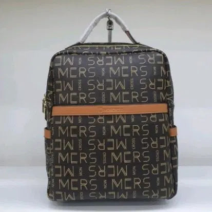 [BUNJANG] Moncross Square Jacquard Backpack / 몽크로스 스퀘어 자가드 백팩