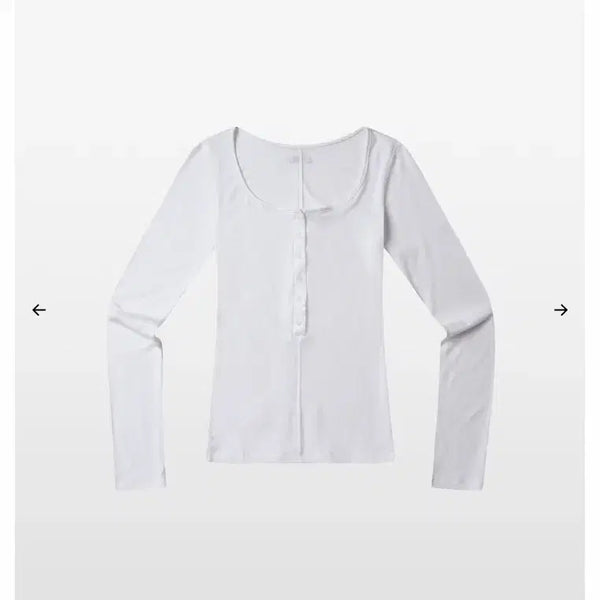 [BUNJANG] Kimseoul Button Long Sleeve White / 킴서울 버튼 롱슬리브 화이트 kimseoul button long sleeve
