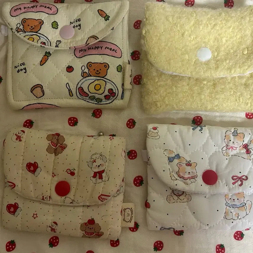 [BUNJANG] Brunch Bear Card Wallet & Apple Dog Two-Way Wallet / 쟁잉 지갑