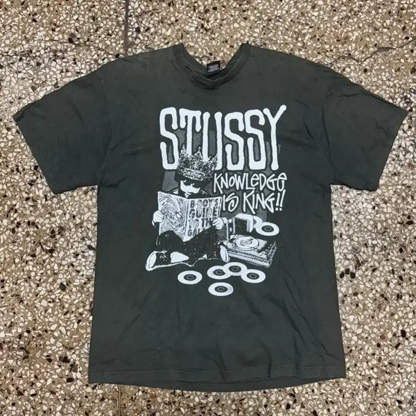 [BUNJANG] Stussy 00s Knowledge Is King T-Shirt XL / [XL] 00s Stussy 스투시 Knowledge Is King 티셔츠