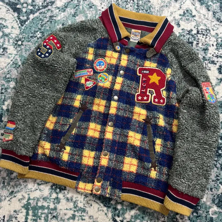 [BUNJANG] Union Made Vintage Printing Patch Embroidery Jumper (M) / Union Made 유니온메이드 빈티지 프린팅 패치 자수 점퍼 (M)