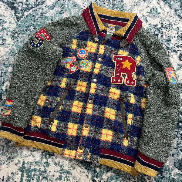 [BUNJANG] Union Made Vintage Printing Patch Embroidery Jumper (M) / Union Made 유니온메이드 빈티지 프린팅 패치 자수 점퍼 (M)
