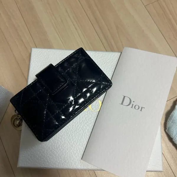 [BUNJANG] Dior Cannage Card Holder Black / 디올 까나쥬 카드지갑 블랙