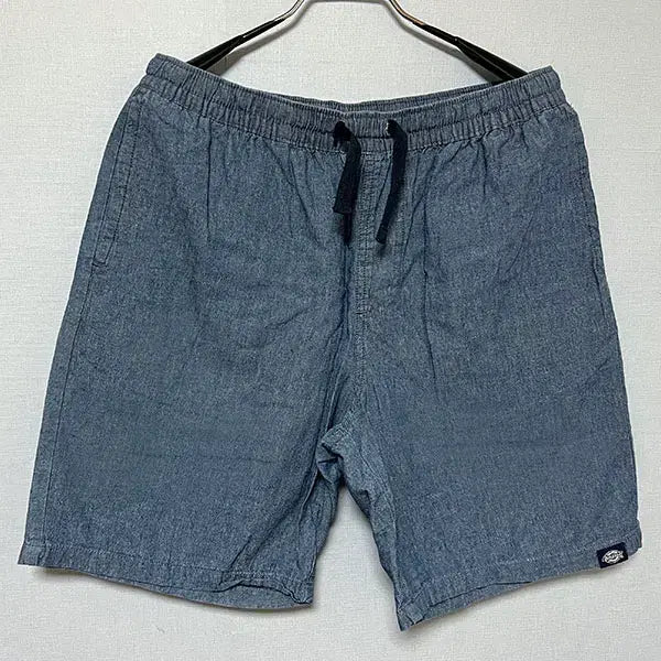 [BUNJANG] Dickies Chambray Cotton Easy Banding Shorts Blue L / Dickies 디키즈 남자 샴브레이 코튼 이지 밴딩 반바지 블루 L 32