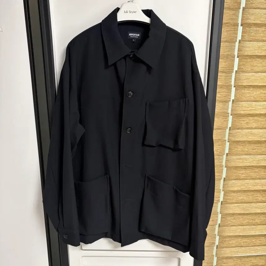 [BUNJANG] Arpenteur Niva Wool Gabardine Unlined Jacket Navy / 아펜쳐 니바 자켓