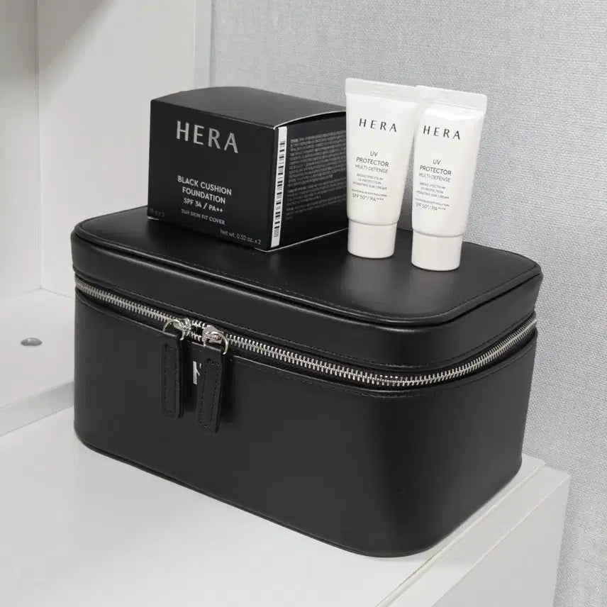 [BUNJANG] Hera Black Cushion Foundation 23N1 (Sealed) with Pouch / [미개봉] 헤라 블랙쿠션 파운데이션 23N1 + 파우치