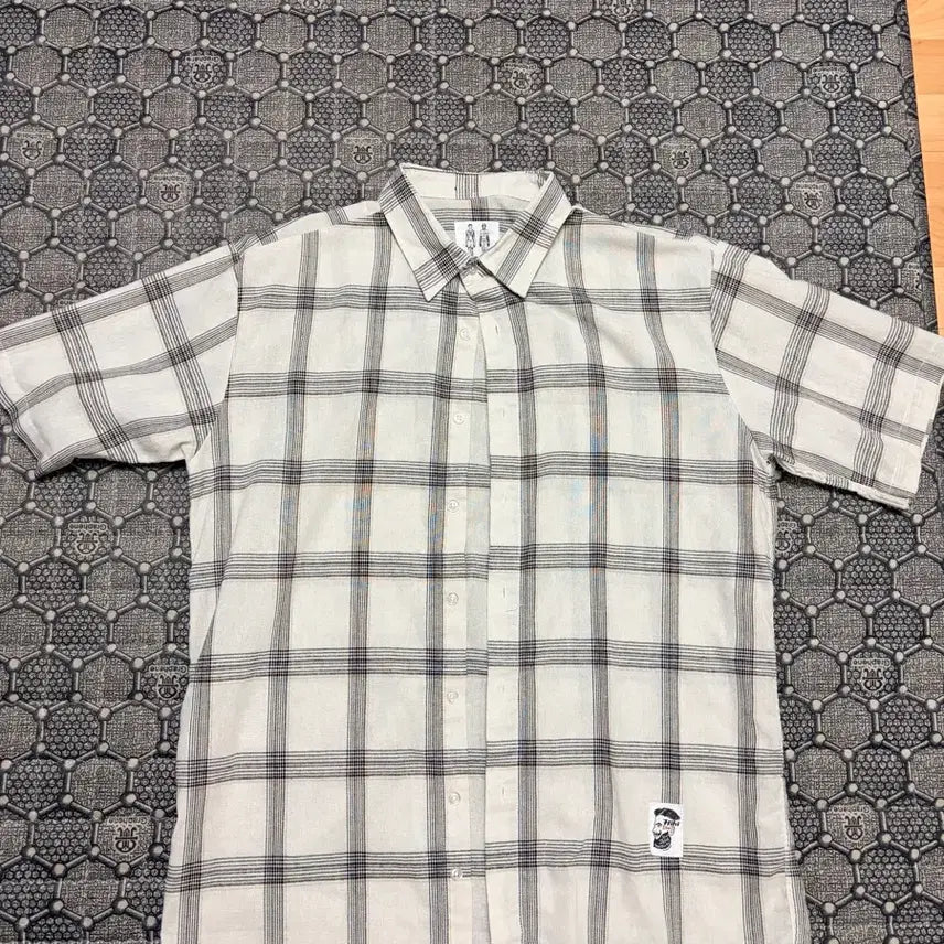 [BUNJANG] Vintage Check Short Sleeve Shirt / 빈티지 체크 반팔셔츠