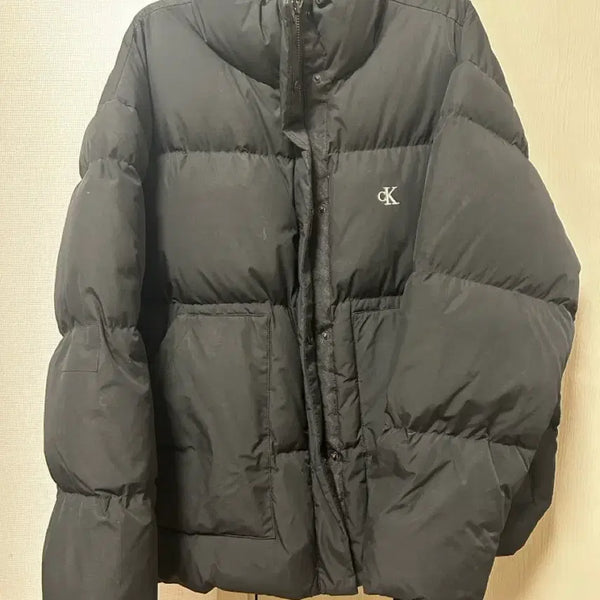 [BUNJANG] Calvin Klein Short Padded Jacket Black / 캘빈클라인 숏 패딩 블랙