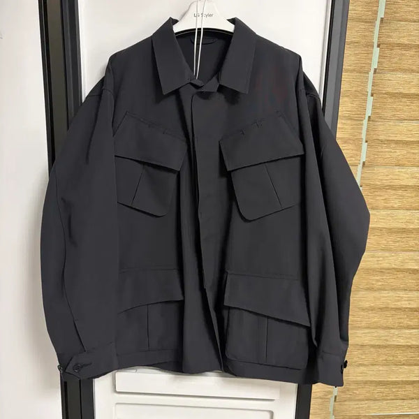 [BUNJANG] Kaptain Sunshine 23SS Fatigue Jacket Black / 캡틴선샤인 23ss 퍼티그 자켓