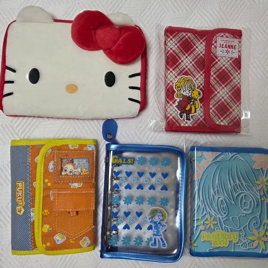 [BUNJANG] Vintage Diary Binder & Pouch Bundle Set / [일괄로만 판매] 고전 다이어리 바인더, 파우치 일괄