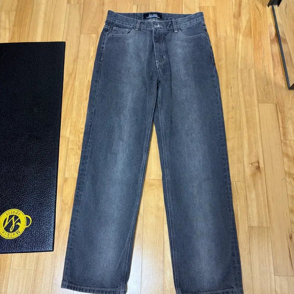 [BUNJANG] Field Worker Washed Black Denim Jeans / Field Worker 워싱 흑청 데님 청바지