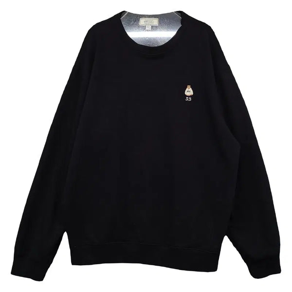[BUNJANG] Who.A.U Black Cotton Logo Sweatshirt XL / 후아유 블랙 코튼 로고 맨투맨 스웨트셔츠 XL