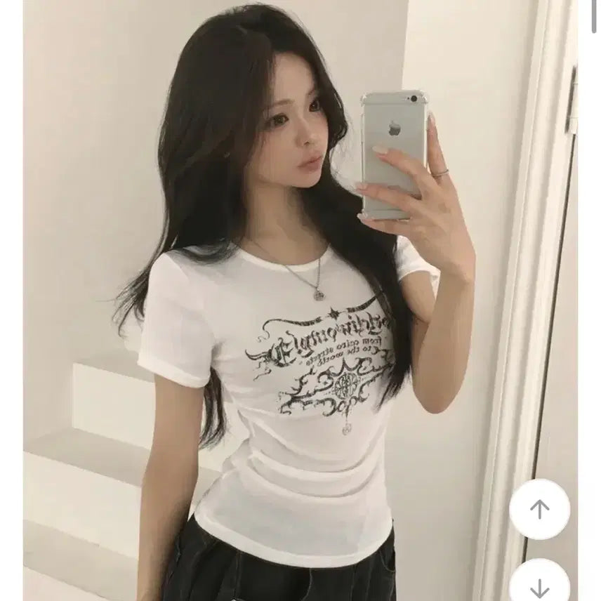 [BUNJANG] Ably Printing Short Sleeve T-Shirt / 에이블리 프린팅 반팔 교신가능