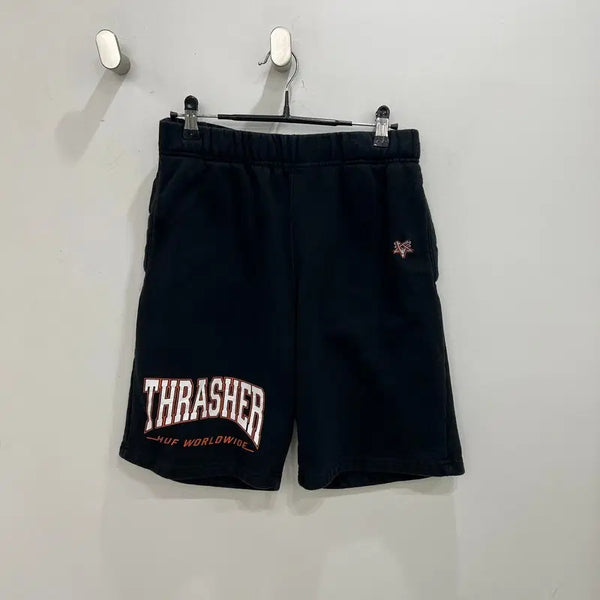 [BUNJANG] HUFxTreasure Lettering Sweat Half Pants / HUFx트레셔 레터링 스웻 하프 팬츠 r4487