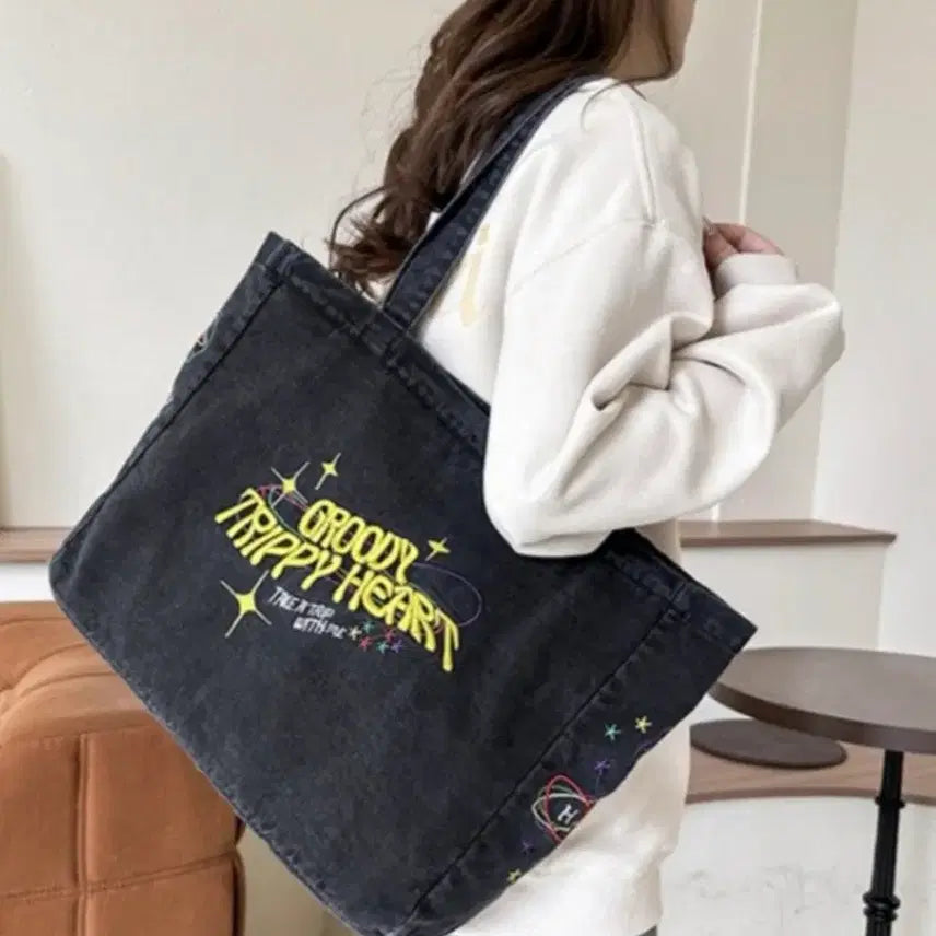 [BUNJANG] Denim Shoulder Bag / 데님 숄더백