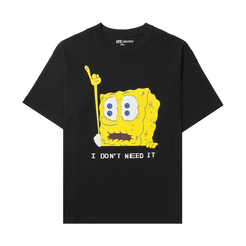 [BUNJANG] Uniqlo x SpongeBob Graphic T-Shirt / 유니클로 x 스폰지밥 그래픽 반팔 티셔츠