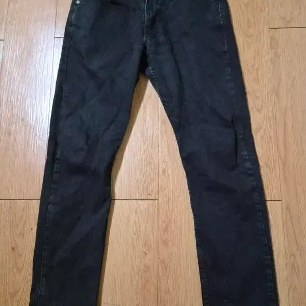 [BUNJANG] Levi's Men's Black Denim Jeans with Stretch Fabric / 리바이스/남성용/블랙진/데님/정품/상태A/스판원단